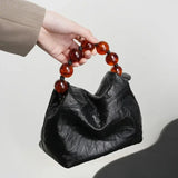 Pamela Amber Beads Handle Mini Bag