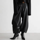 Paolo Faux Leather Bloomer Pants