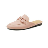 Pastel Horsebit Buckled Mule Slippers - 6 Colors watereverysunday