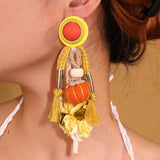 Patima Colorful Rope Tassel Earrings