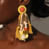 Patima Colorful Rope Tassel Earrings