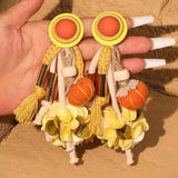 Patima Colorful Rope Tassel Earrings