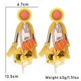 Patima Colorful Rope Tassel Earrings