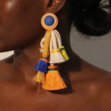 Patima Colorful Rope Tassel Earrings