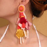 Patima Colorful Rope Tassel Earrings