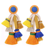 Patima Colorful Rope Tassel Earrings