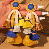 Patima Colorful Rope Tassel Earrings