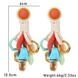 Patima Colorful Rope Tassel Earrings