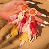 Patima Colorful Rope Tassel Earrings