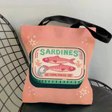 Riviera Sardine Tin Graphic Tote Bag