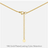 Penelope Pebble Shape Pendant Necklace - Gold or Silver watereverysunday