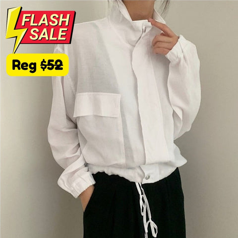 Pera Linen Cotton Summer Bomber Jackets / Size M - SALE