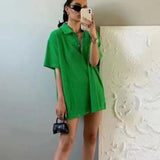 Pilla French Terry Polo T-Shirt Dress watereverysunday
