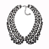 Pillo Crystal Bib Collar Necklace