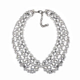 Pillo Crystal Bib Collar Necklace