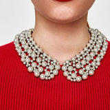Pillo Crystal Bib Collar Necklace