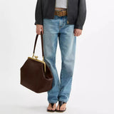 Portia Sculpted Frame Large Clutch Bag