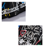 Punk Graffiti Prints and Rivet Leather Jackets watereverysunday