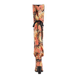 Rael Printed Tie and Slouchy Over the Knee Boots - 3 Styles watereverysunday