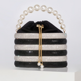 Raen Crystal & Pearl Handle Evening Clutch Bag - 6 Colors watereverysunday