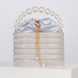 Raen Crystal & Pearl Handle Evening Clutch Bag - 6 Colors watereverysunday