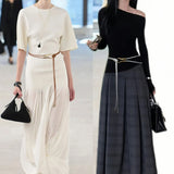 Rafaeli Sculptural Gold Buckle Wrap Belt