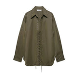 Reese Corset Lace Up Tunic Shirts