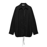 Reese Corset Lace Up Tunic Shirts