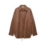 Reese Corset Lace Up Tunic Shirts