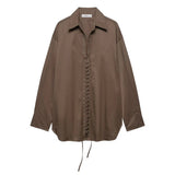 Reese Corset Lace Up Tunic Shirts