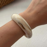 Regina Vintage Acrylic Resin Ivory Bangle Bracelets