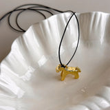 Retro Horse Charm Pendant Long Rope Necklaces