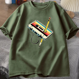 Retro Cassette Tape Pencil T Shirts