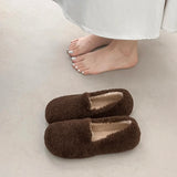 Rhea Faux Fur Lamb Plush Flats