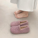 Rhea Faux Fur Lamb Plush Flats