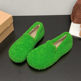 Rhea Faux Fur Lamb Plush Flats