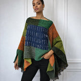 Rima Patchwork Artisan Poncho Top