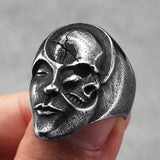 Skull Joker Mask Ring