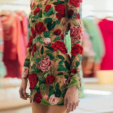 Rosalie Embroidery Mini Dress watereverysunday Rosalie Embroidery Mini Dress watereverysunday