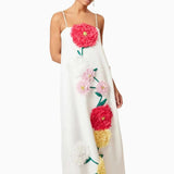 Rosalie Bloom Appliqué Maxi Dress
