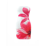 Sefina Tropical Prints Tube Mini Dress