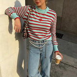 Ruby Colorful Striped Knit Sweater