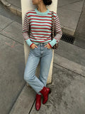 Ruby Colorful Striped Knit Sweater
