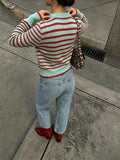 Ruby Colorful Striped Knit Sweater