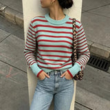 Ruby Colorful Striped Knit Sweater