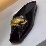 Rumina Metallic Bubble Accent Mule Slides