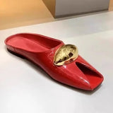 Rumina Metallic Bubble Accent Mule Slides