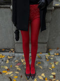 Fire Red Stockings - Sheer or Opaque