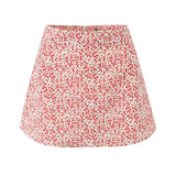 Ines Retro Floral Print Mini Skirt