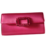 Elvie Elegant Satin Envelope Evening Clutch